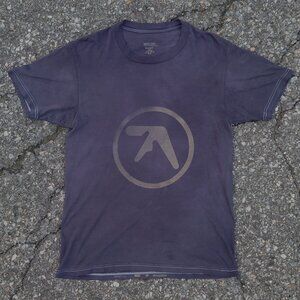 Thrashed Aphex Twin Graphic T Shirts Sunfaded